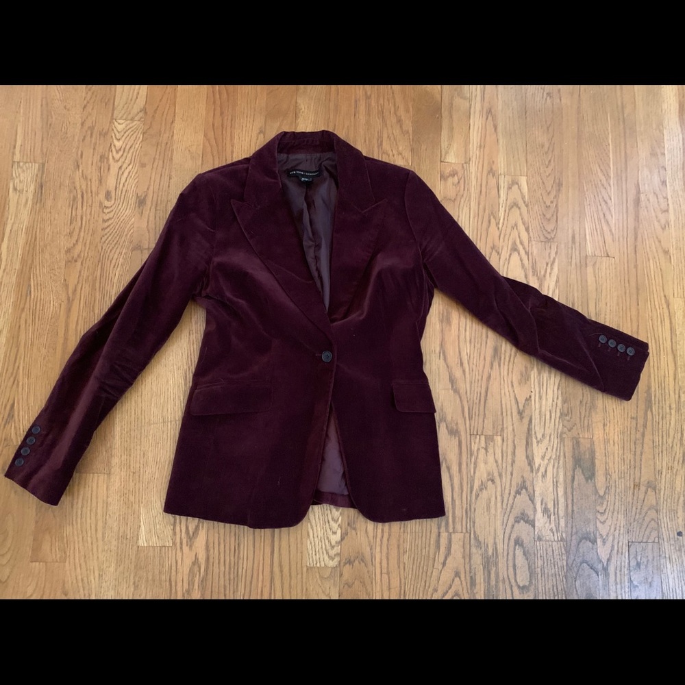 New York & Company Suede Blazer